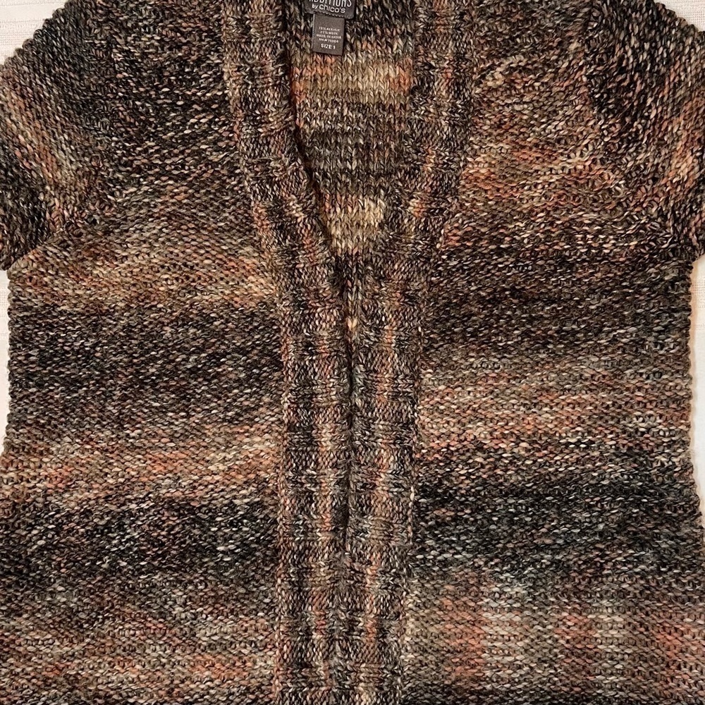 Additions by chico’s Open Cardigan Wool Blend Sz 1 (M/8) EUC - Picture 7 of 12